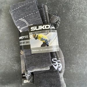 NWT 2 pack of wool/acrylic Suko ski socks size large